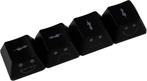 1.6mm Thickness WASD Arrow Replacement Keycaps, Lightning Baby Shine Through Keycaps OEM Profile for MX Mechanical