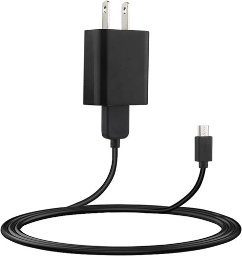 Dericam 5V 1A Micro USB Wall Charger with 5ft Cable for Android, Kindle Fire, Security Cameras - US Plug (Black)