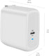 Amazon Basics 65W One-Port GaN USB-C Wall Charger with Power Delivery PD, Foldable Plug, Portable, Fast Charging