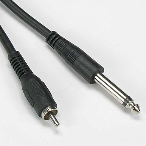InstallerParts 6Ft 1/4" Mono Male to RCA-Male Cable for Amplifiers & Instruments