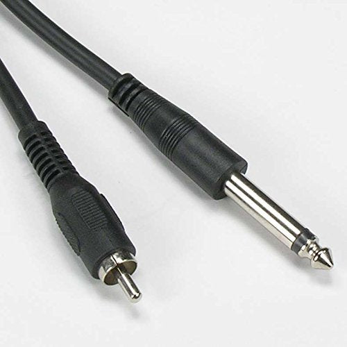 InstallerParts 6Ft 1/4" Mono Male to RCA-Male Cable for Amplifiers & Instruments