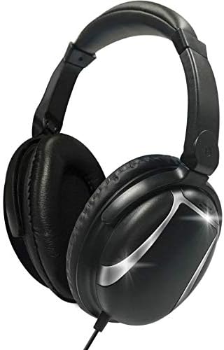 Maxell Bass 13 Over-The-Head Wired Stereo Headphones - Binaural Circumaural Design - Black