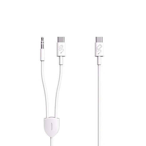 USB C to 3.5mm Audio Cable with PD Charging, 2 in 1 Design for Charging and Audio Simultaneously, Works with iPhone 15