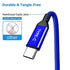 AkoaDa USB-C Cable 3-Pack (10ft+6.6ft+3.3ft) Fast Charger, Nylon Braided, Compatible with Samsung Galaxy & LG Models.