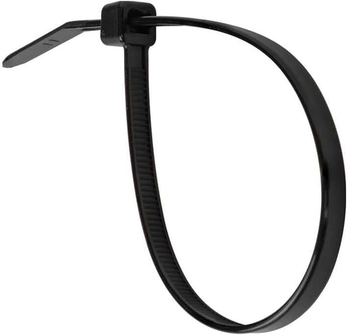 Klein Tools 450-200 Cable Ties, 100-Piece Heavy Duty Nylon Zip Ties, 50-Pound Tensile Strength, 7.75-Inch, Black