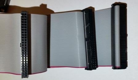 PC Accessories 24 Inches 3 Female Connectors IDC 2x25 50P SCSI Internal Flat Ribbon Cable