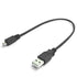 10 Inch Micro USB Charger Cable Male A to Micro B - Black for Android, Sync & Charge (0.8 Feet)