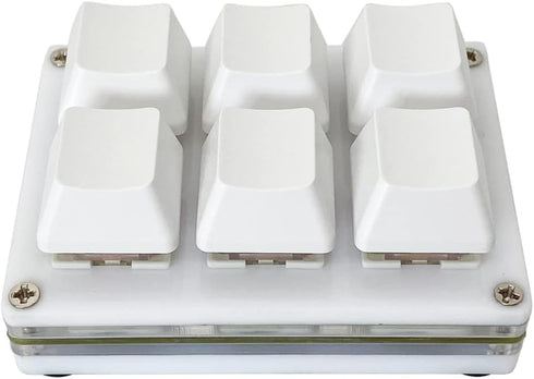 Mini 6-Key Macro Mechanical Keypad, RGB Gaming Keyboard, Portable One-Handed Fully Programming Keys