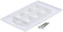 10-Pack 6 Port Keystone Wall Plate, Hexa Gang White Jack Insert for Ethernet, Coax, HDMI WallPlate Cover