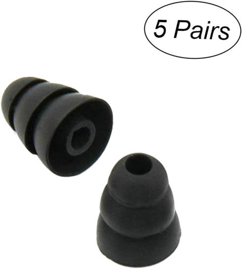OSALADI 10 Pairs Noise Cancelling Earplugs, Silicone Ear Muffs, Multi-Layer Earbud Caps for Comfort and Protection