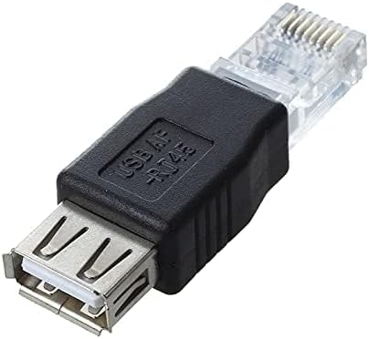 4 Pack USB to Ethernet Adapter, USB to RJ45 Adapter, 2.0 Female to LAN RJ45 8P8C Male Crystal Ethernet 10Mb/100Mb