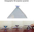 3D Hologram Pyramid Display Projector Video Stand Portable for Smart Mobile Phone
