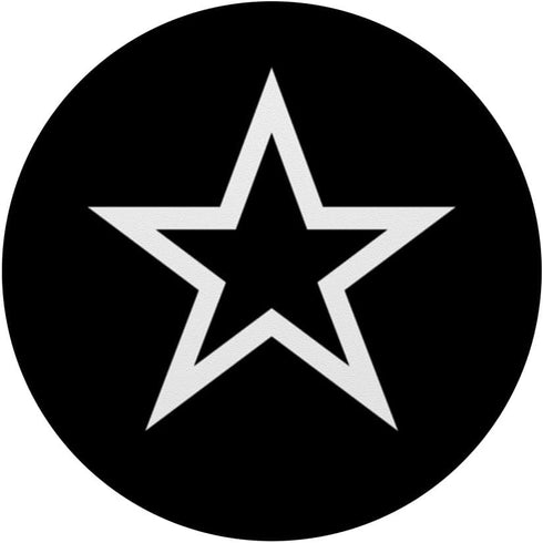 Y2K Aesthetic Star Black and White Mcbling Vintage Retro PopSockets Standard PopGrip