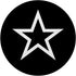 Y2K Aesthetic Star Black and White Mcbling Vintage Retro PopSockets Standard PopGrip