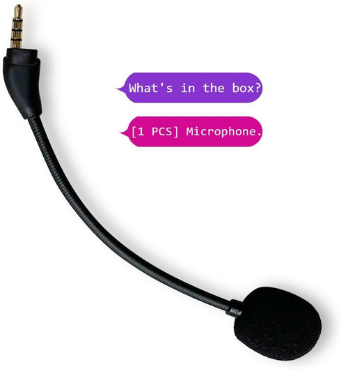 Replacement Mic for HyperX Cloud 3 Headsets, Compatible Microphone for HyperX Cloud III Headphones