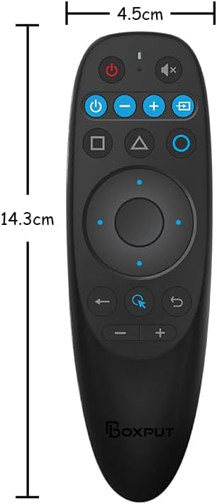 BPR2S Plus Air Mouse Remote Control, Bluetooth Voice Remote with USB Receiver, 6 Axis Gyroscope for Android TV Box