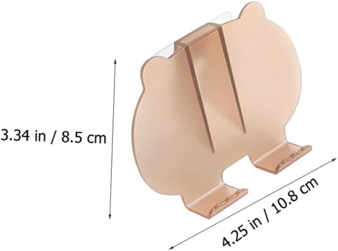 NUOBESTY 2pcs Wall Mount Phone Holder for Bedroom No Punching Adhesive Design Multi-Functional Smartphone Stand TV