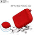 Case Compatible with Sony WF-1000XM3, Shock Drop Proof Soft Silicone Cover, Red