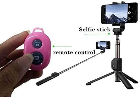 Wireless Camera Shutter Remote Control for Smart Phones, Compatible with iOS/Android (Pink+Green+White+Black)
