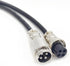 3.28 ft GX16 4 Pin Male to Female Head Aviation Cordset, GX16 4Pins Female to Male Connector Electrical Cable Panel Mount Circular Metal Aviation Adapter Cordset for Ships 20AWG (1meter) by BOUUNCIY