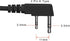 SAMCOM Walkie Talkie Speaker Mic, 2 Pin K Type Handheld Microphone with Reinforced Cable, 1 Pack