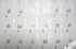 Green Letters Russian Transparent Keyboard Sticker for Computer Laptop