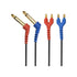 TDH39 & DD45 Audiometer Headphone Cable with Gold-Plated 2 x 6.35 mm Mono Jack for Audiometric Headsets.