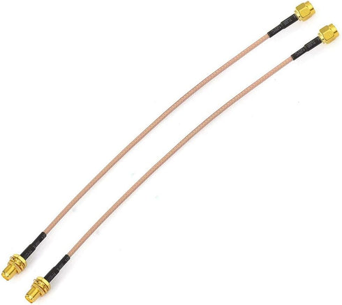 Bingfu WiFi Antenna Extension Cable (2-Pack) RP-SMA Male to RP-SMA Female Bulkhead