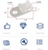 120 Set Cable Zip Tie Mounts Kit with 6" Zip Ties - White Cable Tie Base and Tapping Screw Organizer
