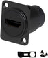 HDMI 4K@60Hz D Panel Mount Connector with Waterproof Cover, Female-to-Female HDMI Coupler Adapter