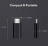USB C to Micro USB Adapter, Black Type C Female to Micro USB Male Compatible with Samsung Galaxy S7/S6/S5/S4/S3, Note