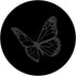 Gray Black Butterfly PopSockets Standard PopGrip