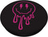 Hot Pink Melting Smile Face Design PopSockets Swappable PopGrip