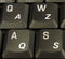 French (Azerty) Keyboard Stickers, Transparent White Letters for Any PC, Laptop, Desktop Keyboards