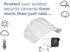 Universal Sun Rain Shade Camera Cover Shield for CCTV Surveillance Outdoor Camera Hikvision/Nest/Ring/Arlo/Dome/Bullet