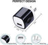 USB Charger Block 10 Pack, UorMe 1A 5V Single Port Power Adapter Charging Phone Cube Box Brick Plug Pack Compatible