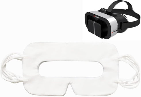 100 Pack White Disposable VR Face Covers, Sanitary Mask Pads for HTC Vive/PS VR/Gear VR/Oculus Rift
