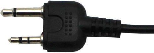 2Pcs G Shape Clip-Ear Walkie Talkie Headset Earpiece with Mic for Midland LXT118 GXT1000VP4 LXT500VP3