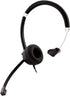 V7 Deluxe Mono Headset, USB with Boom Mic, Adjustable Headband for PC, Mac, Laptop Computer, Chromebook (Black)