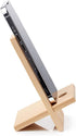 Bamboo Cell Phone Stand with Charging Hole, Detachable Wood Mobile Phone Holder for Desk, Compatible with iPhone iPad