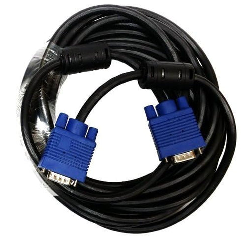 Importer520 HD15 (10Ft, Male to Male VGA Video Cable for TV Computer Monitor Black Conntector)