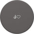 White Initial Letter S Heart Minimalist Gray PopSockets Standard Grip