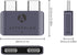 USB C Extender for MacBook, Afterplug 2-Port Type C Male to Female Extension Adapter, 240W PD, 8K Video