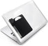 AubRie Universal Stick-On Mouse Pouch, Wireless Mouse and Pen Holder, Reusable Adhesive, No Glue Residue, Black