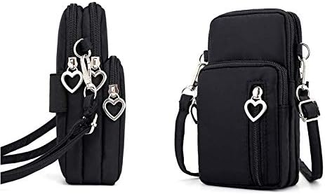 Women's Crossbody Phone Bag Purse Pouch Wristlet Wallet Case with Card Zip Pocket
