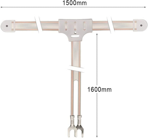 BINGFU 2 300-75 AM Loop Dipole Pin Bare Wire Antenna with F-Type Balun ohm Connector Compatible with Pioneer Onkyo