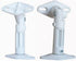 VideoSecu 2 White Universal Satellite Speaker Mounts/Brackets for Walls and Ceilings, 2 Pack