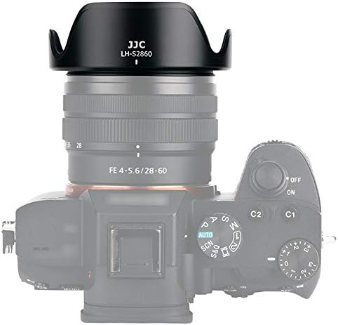 JJC Reversible Lens Hood Shade with 40.5mm Filter Adapter for Sony FE 28-60mm F4-5.6 on A7CII ZV-E1 A7C