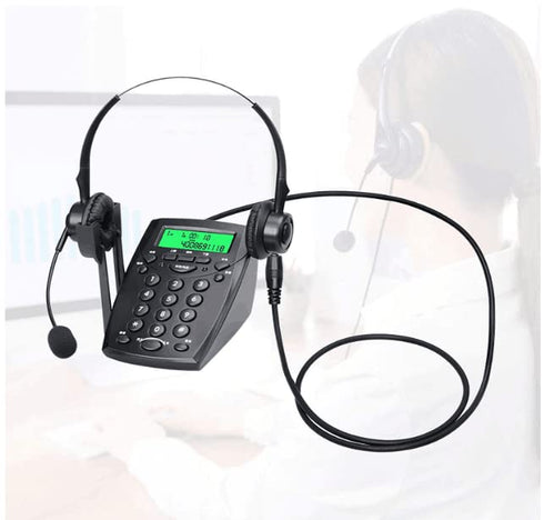 SinLoon RJ9 Male to 3.5mm Telephone Adapter Cable, Convert RJ9 Headset to Male 3.5mm Cell Phone Adapter for Most