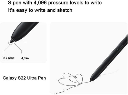 2 Pcs Galaxy S22 Ultra S Pen Replacement, Burgundy Stylus Pen for Samsung Galaxy S22 Ultra 5G, Tips/Nibs